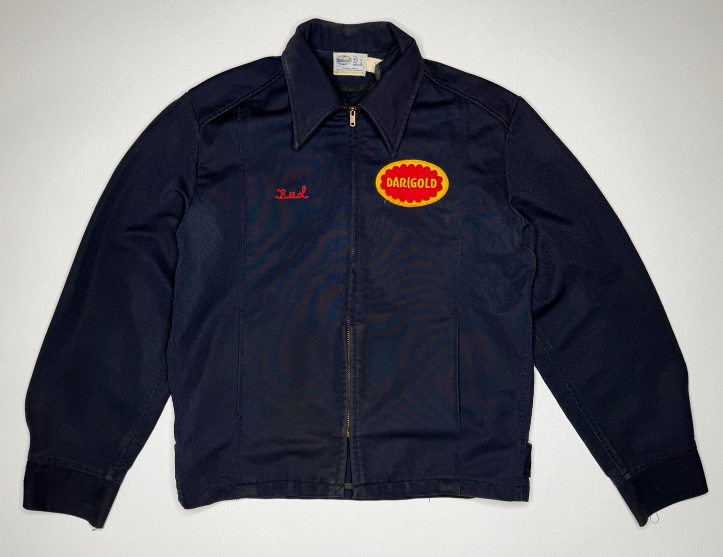 Vintage Riverside Chain Stitch “Bud” Darigold Milk Delivery Work Jacket | M Vintage Riverside Chain Stitch “Bud” Darigold Milk Delivery Work Jacket | M