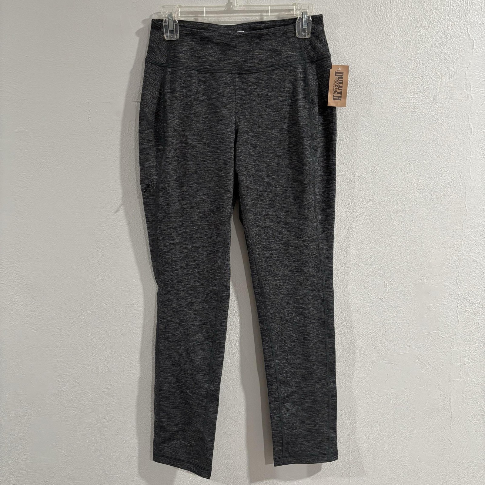 Duluth Trading Co NoGA Slim Leg Pants Womens XS X 31 Gray Stretch Ankle Tapered
