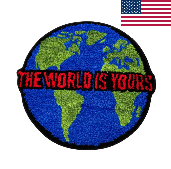 The World Is Yours Tufted Rug 31in Soft Area Rug Hypebeast Home Decor Colorful The World Is Yours Tufted Rug 31in Soft Area Rug Hypebeast Home Decor Colorful