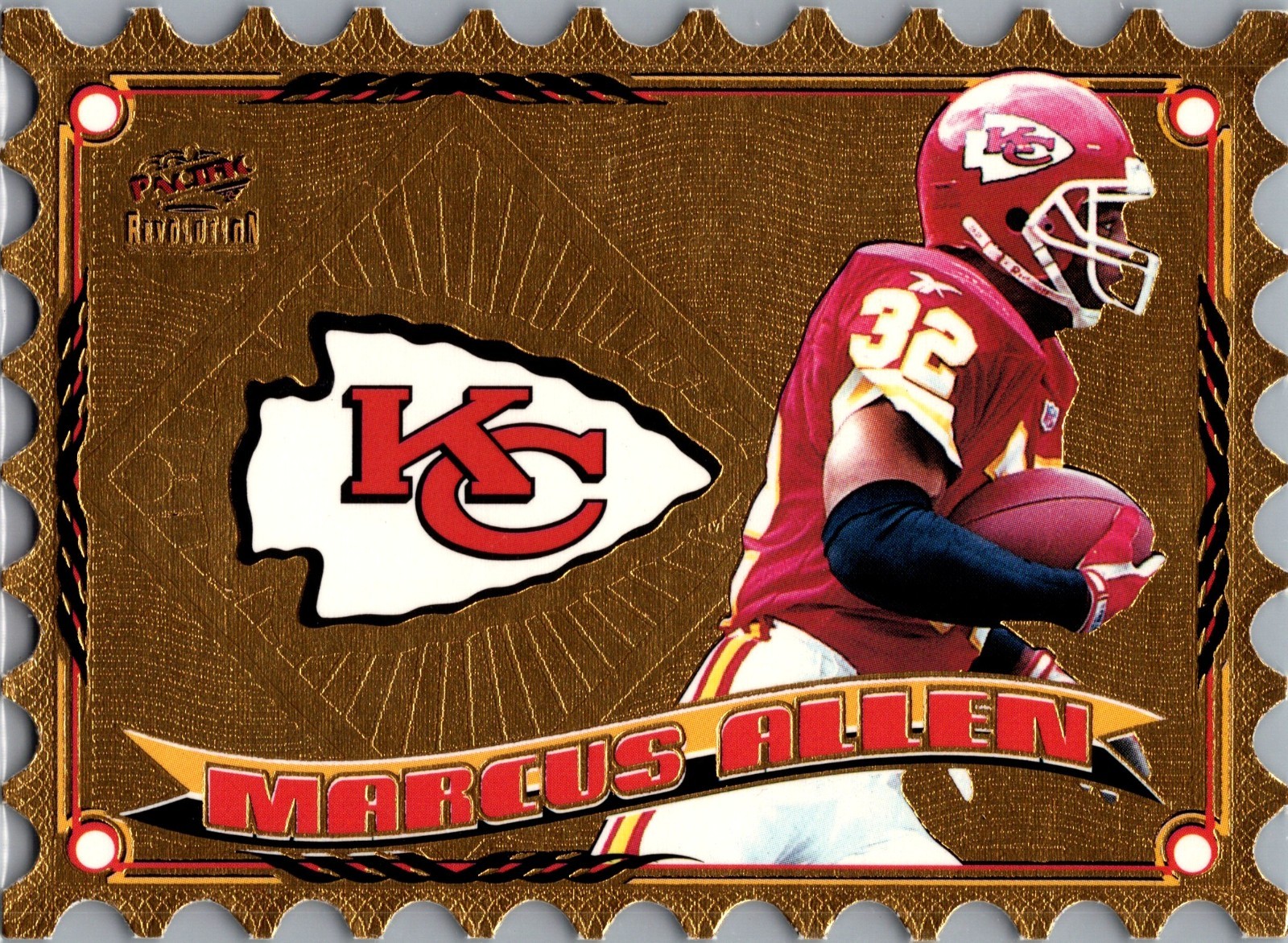 1997 Pacific Revolution - Air Mail Die-Cuts Marcus Allen #15