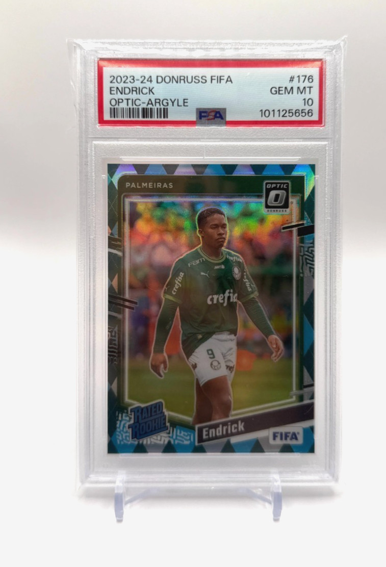2023-24 Donruss Fifa Endrick #176 Optic-Argyle PSA 10 *please read description*