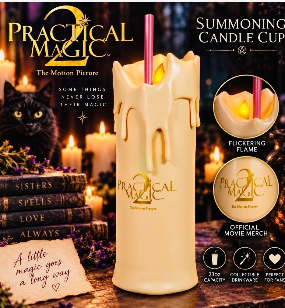 Practical Magic 2 Summoning Candle Cup Light Up Flick 23oz. NEW 2026 Regal
