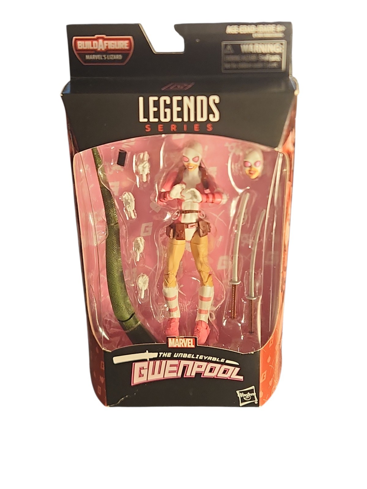 Marvel Legends The Unbelievable Gwenpool 6” Action Figure Lizard BAF Sealed