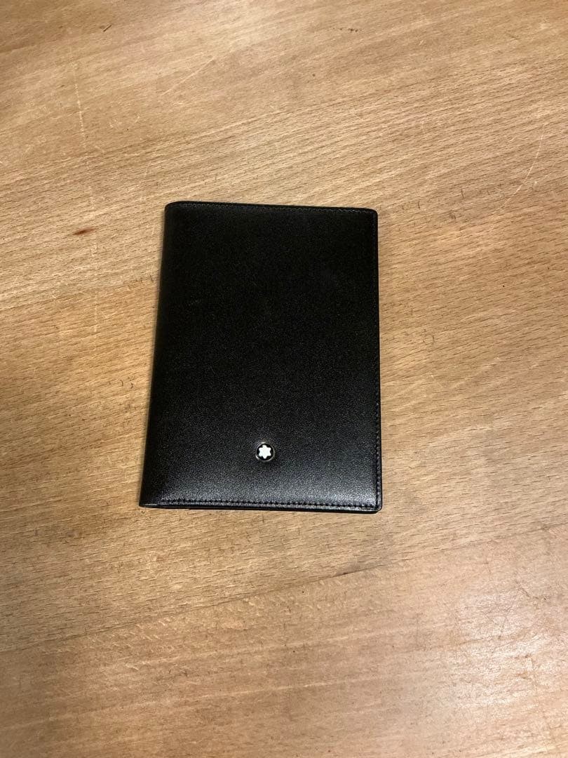 Montblanc Bifold Wallet Black Leather Card Slots Germany Near Mint Montblanc Bifold Wallet Black Leather Card Slots Germany Near Mint