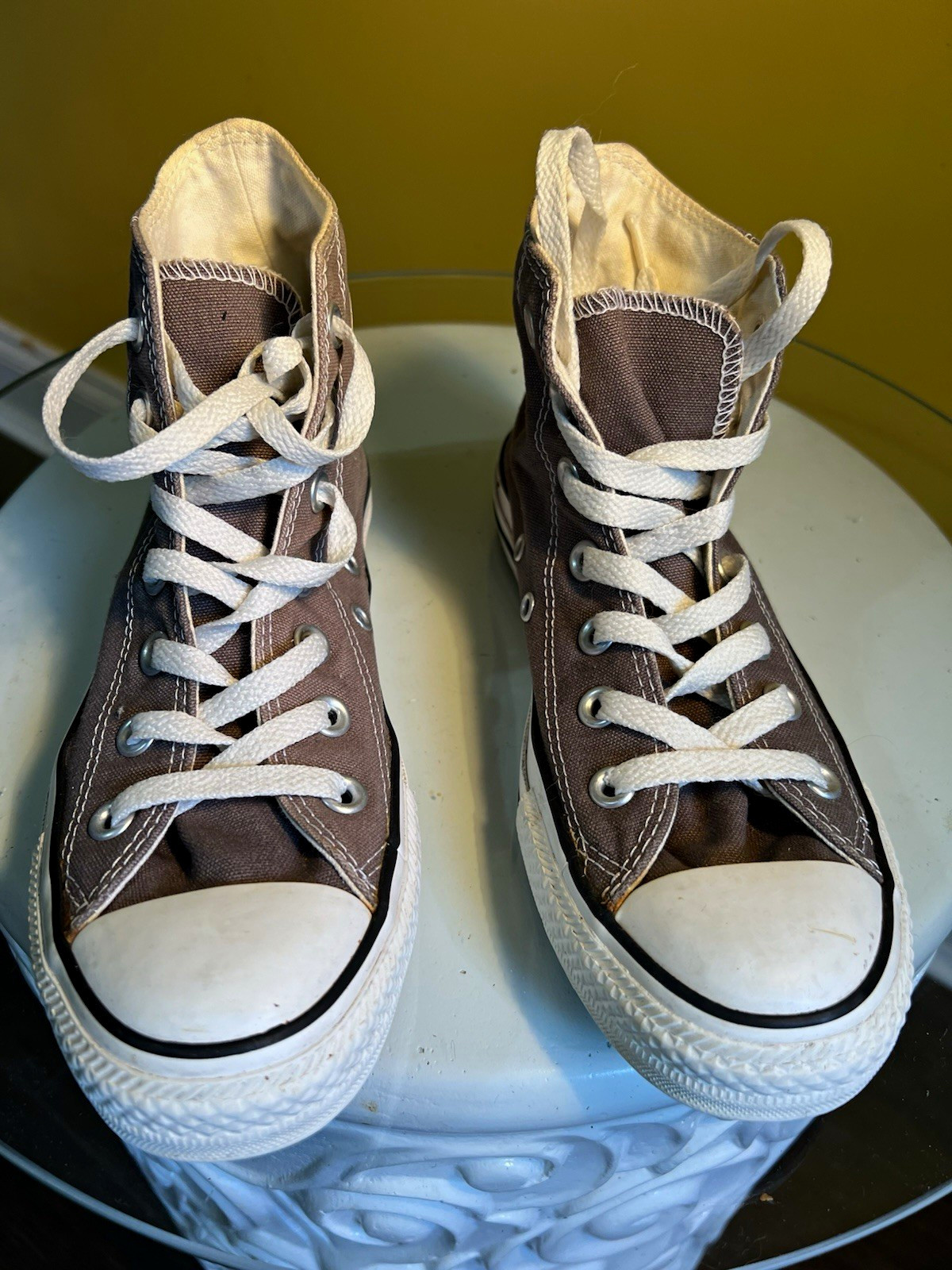 Converse Chuck Taylor All Star High Top Gray/White Canvas Lace-Up Sneakers