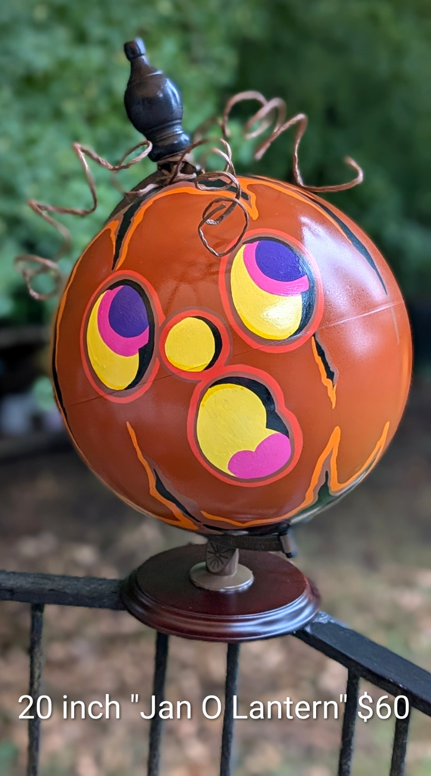 Unique Upcycled Pumpkins Handmade Inspired By 1940s Faces $/Heights In Each Pic Unique Upcycled Pumpkins Handmade Inspired By 1940s Faces $/Heights In Each Pic