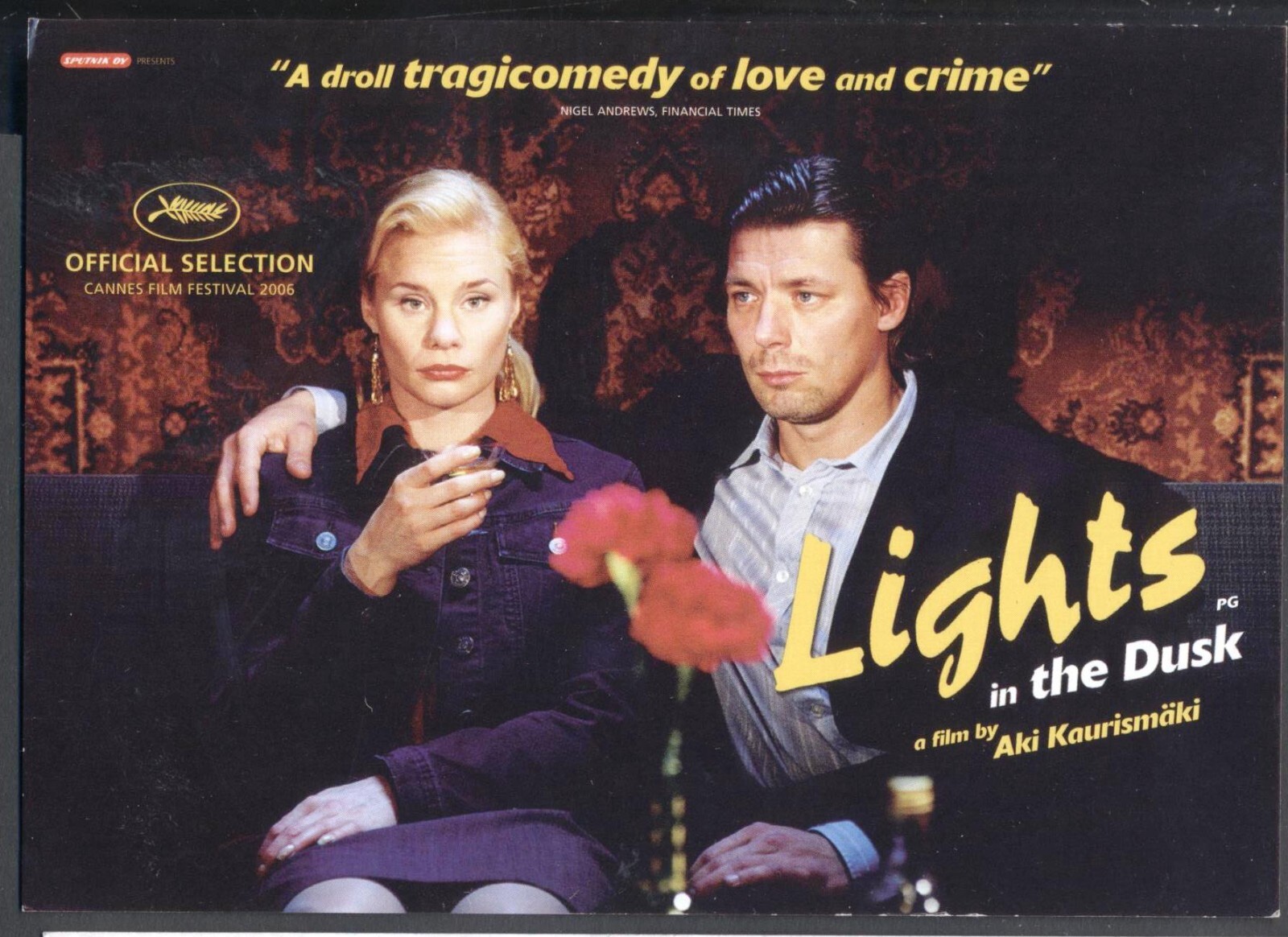 2006 Movie Poster Postcard: Aki Kaurismaki\'s LIGHTS IN THE DUSK. Free UK p&p.