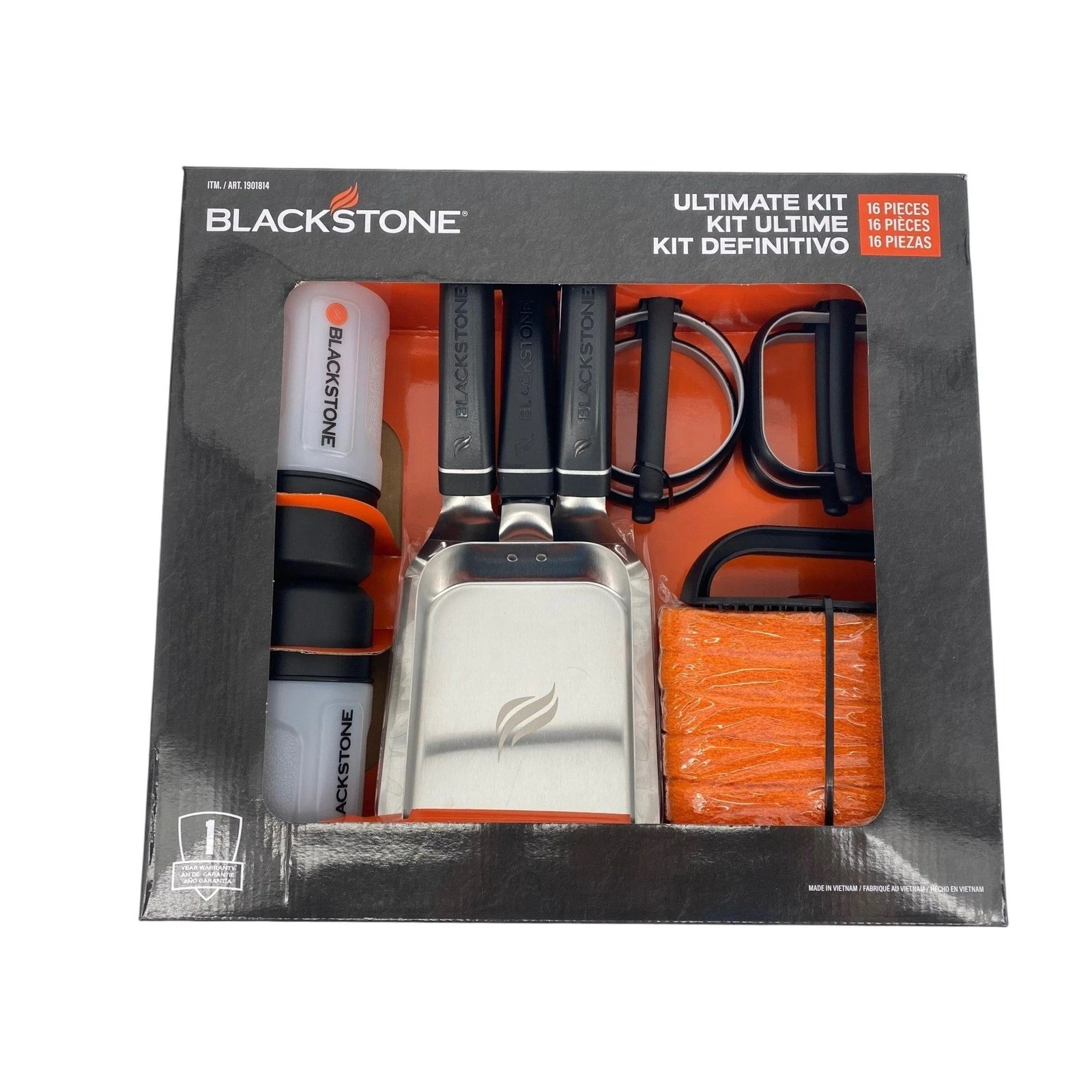 Blackstone Ultimate Kit 16 Piece Griddle Set New 1901814 Spatulas Scraper BBQ Blackstone Ultimate Kit 16 Piece Griddle Set New 1901814 Spatulas Scraper BBQ