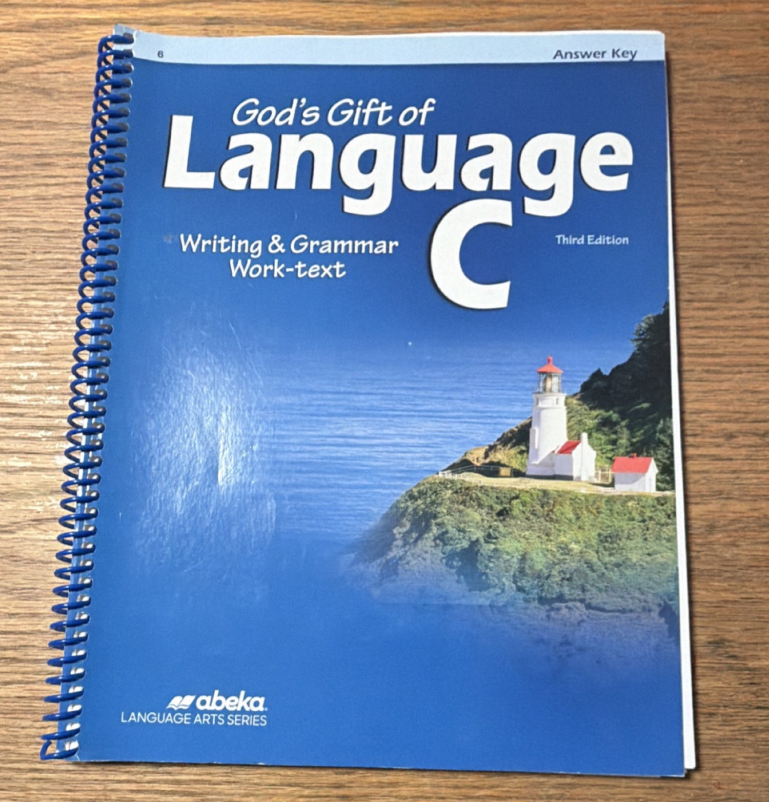 Abeka God\'s Gift of Language C Answer Key 3rd Ed Wire Bound 2009 Grammar