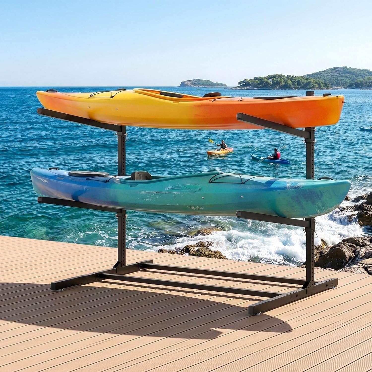 NAIZEA Kayak Storage Rack,HeavyDuty Kayak Rack,Kayak Holder for Garage Dock Shed