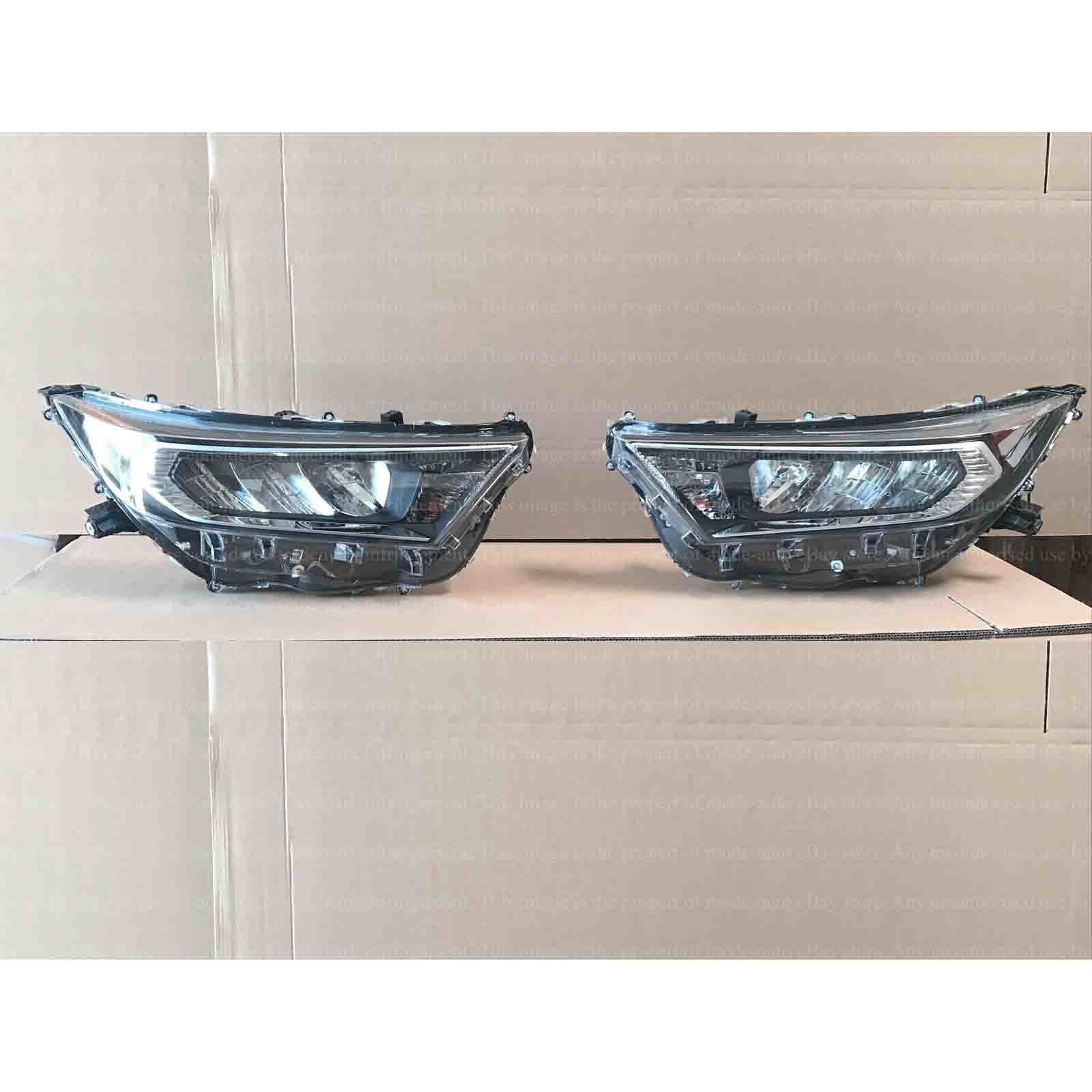 LED Headlight Replacement for 2019 2022 Toyota RAV4 LE XLE Chrome Left Right 2pc