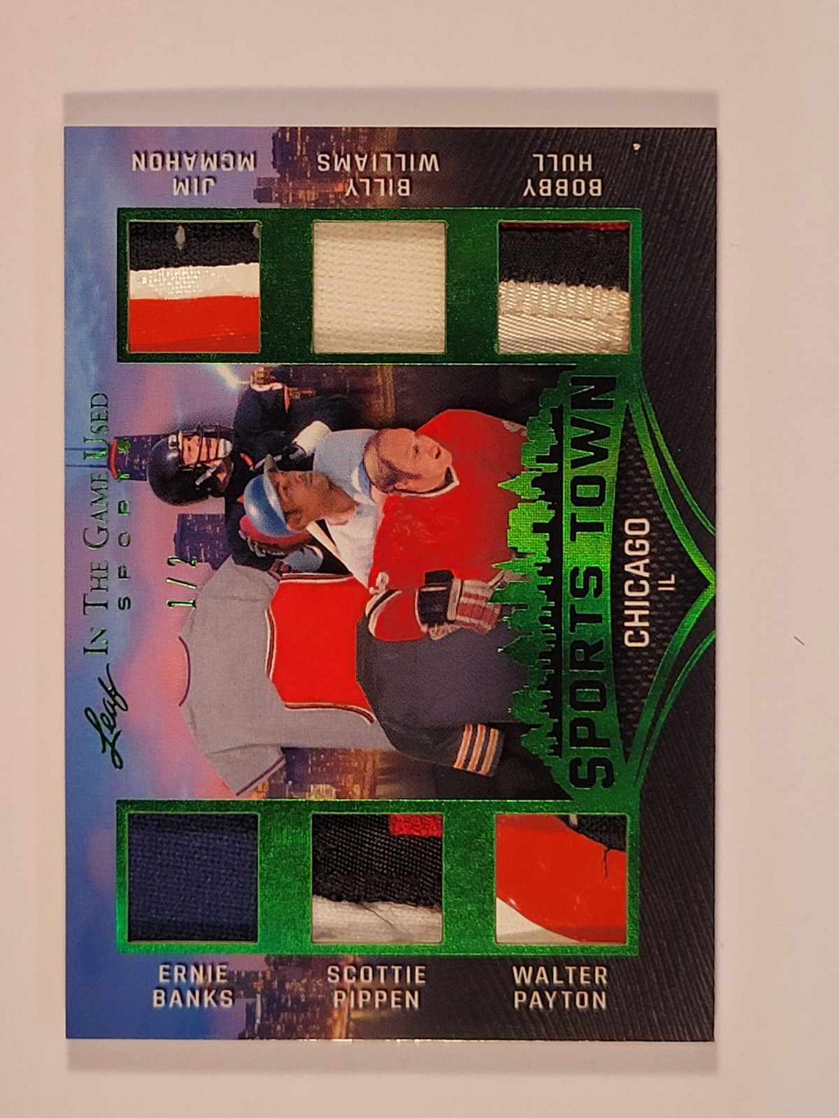 2025 Leaf Chicago Payton, Banks, Pippen, Hull, Williams, McMahon Game Used 1/2