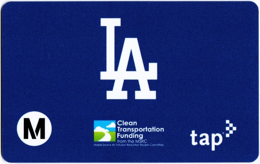 Metro TAP Card L.A. DODGERS Promotional 2023 Bus Subway Train Transit Fare Metro TAP Card L.A. DODGERS Promotional 2023 Bus Subway Train Transit Fare