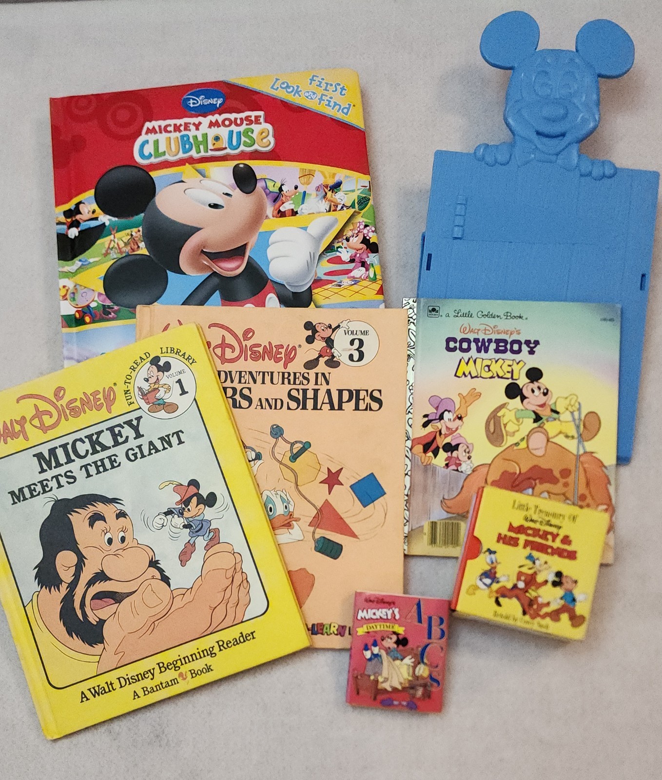 Mickey Mouse Books And Vintage Shelf