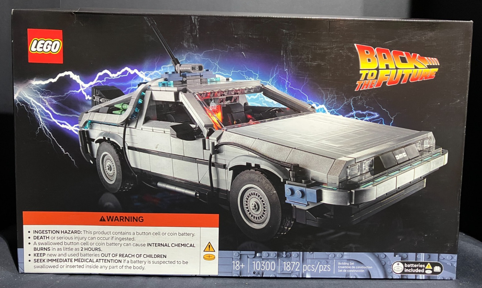 LEGO Icons: Back to the Future Time Machine (10300) - New - Shelf Wear