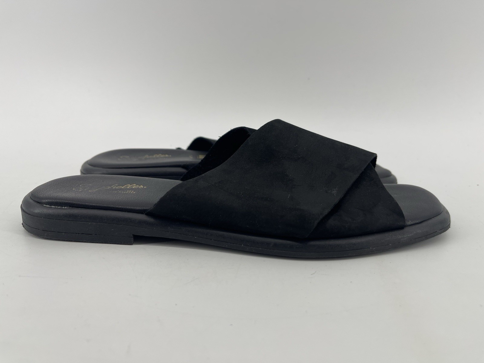 Seychelles Slip On Flip Flop Sandals Shoes Womens Size 8 Black Made In Italy