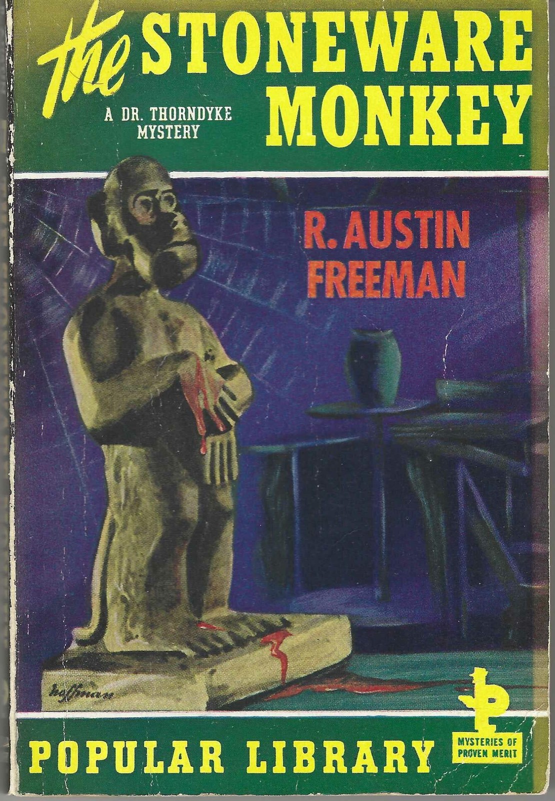 R Austin Freeman / The Stoneware Monkey 1st Edition 1943