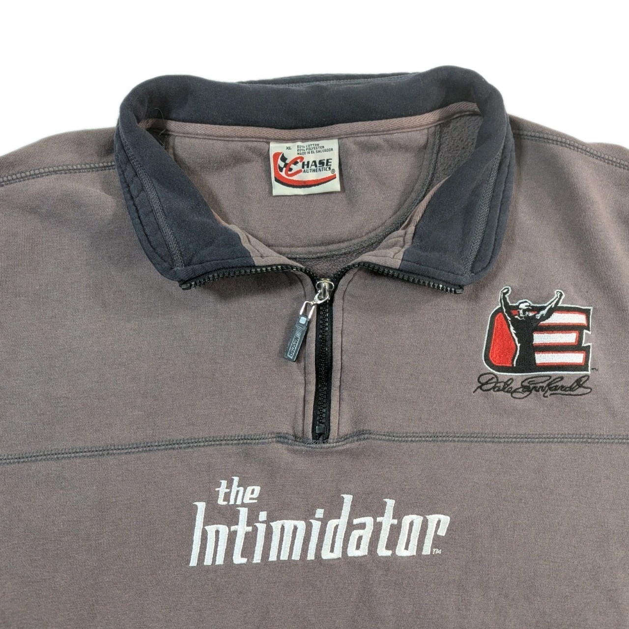Vtg 90\'s Dale Earnhardt The Intimidator 1/4 Zip Pullover Men\'s Sz XL Chase 