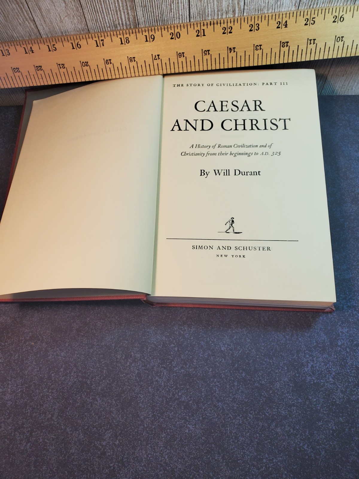 Vtg 1944 Book Caesar & Christ \