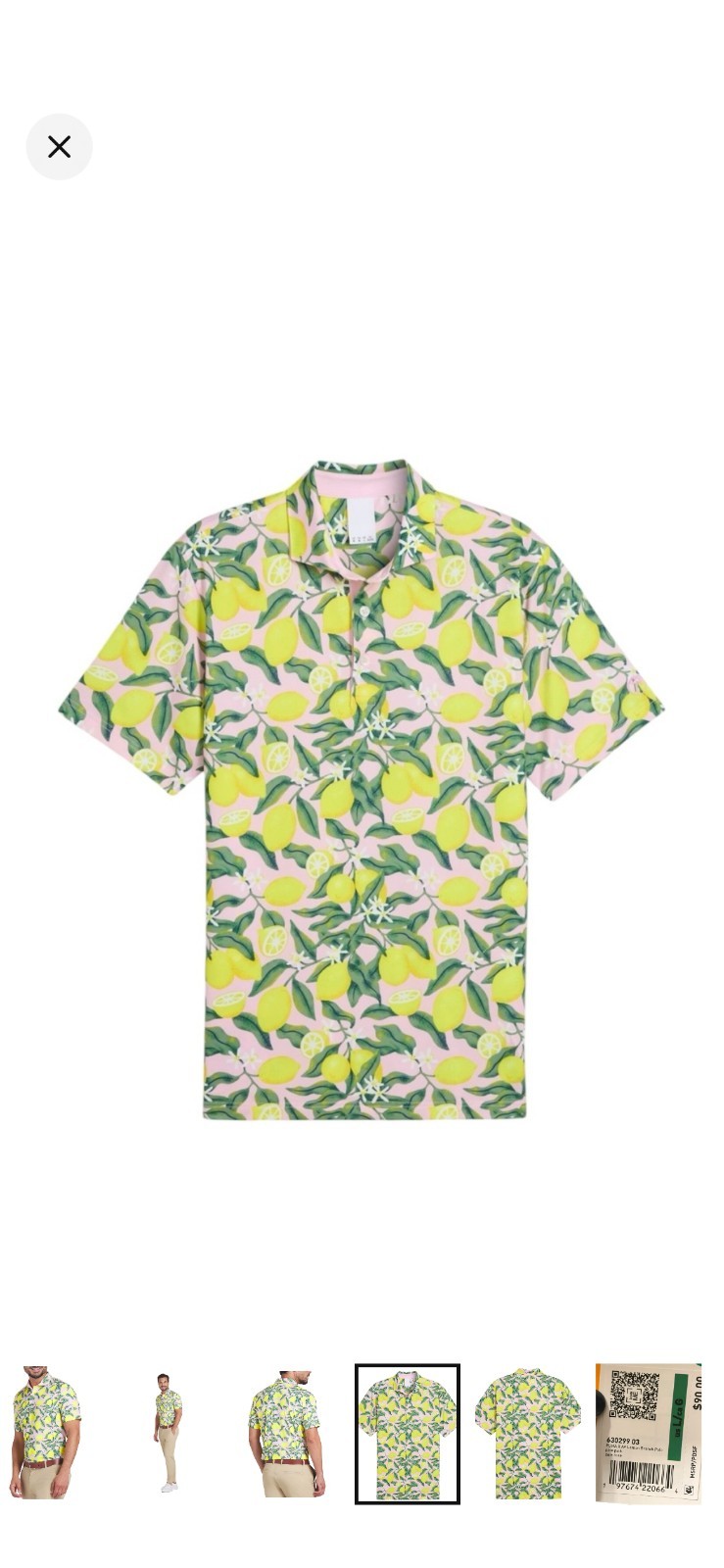 NWT Puma Mattr X AP Lemon Branch Golf Polo Shirt Large UPF 40 Green/Yellow/Pink NWT Puma Mattr X AP Lemon Branch Golf Polo Shirt Large UPF 40 Green/Yellow/Pink