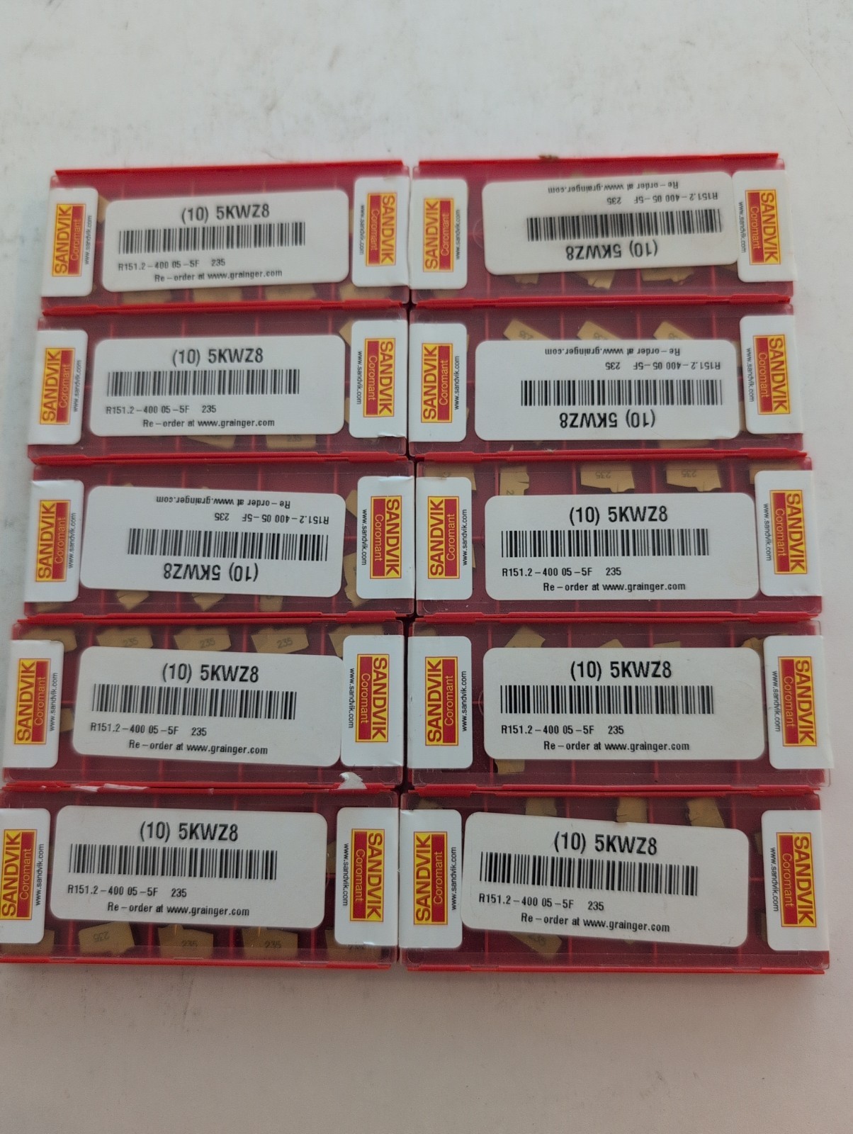 Sandvik R151.2-400 05-5F Carbide Inserts Lots 10 Packages NEW Sandvik R151.2-400 05-5F Carbide Inserts Lots 10 Packages NEW
