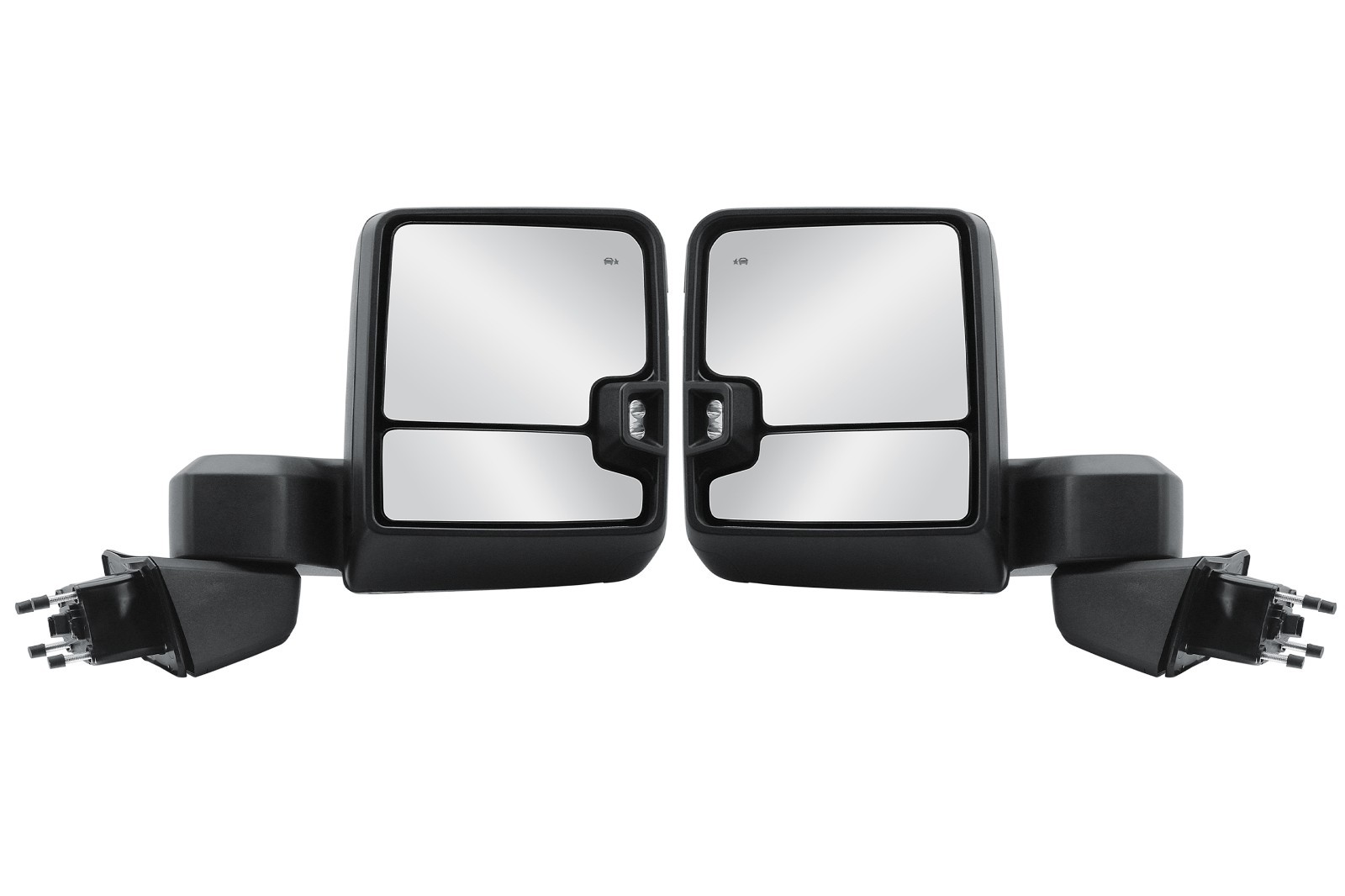 Pair Left+Right Side Towing Mirror Black BLIS For 19-25 Chevrolet Silverado 1500