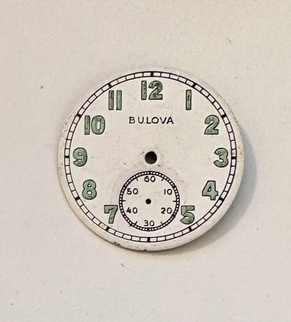 Vintage 26MM Bulova Military Wristwatch Dial