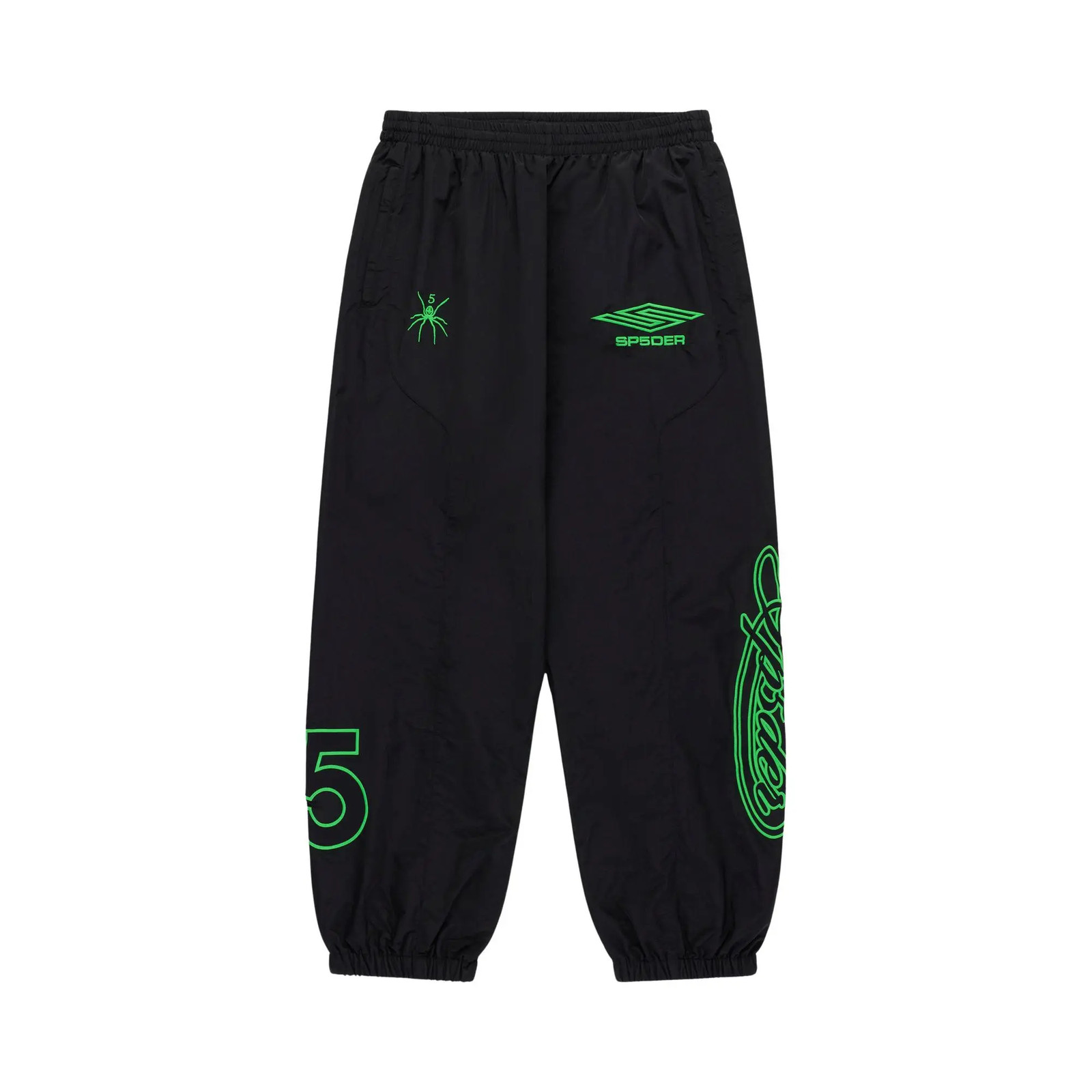 Sp5der Sp5der Script Warm Up Pant Black PA003SS26BLK Available Now