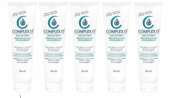 Complex 15 Daily Face Cream 100ML Moisturizer x 5 tubes New Canadian