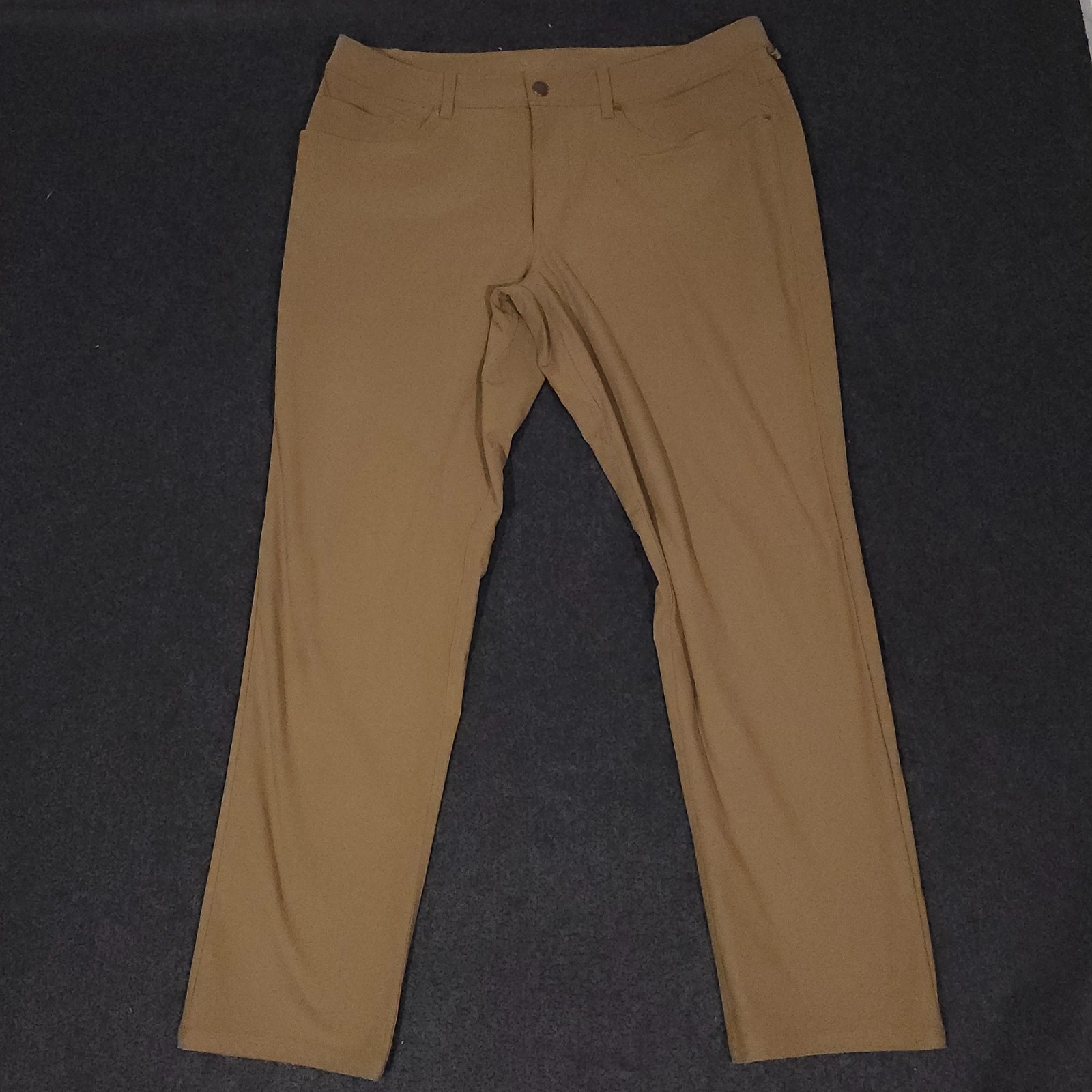 Lululemon Commission ABC Trouser Classic Pants 36 Brown Warpstreme Performance