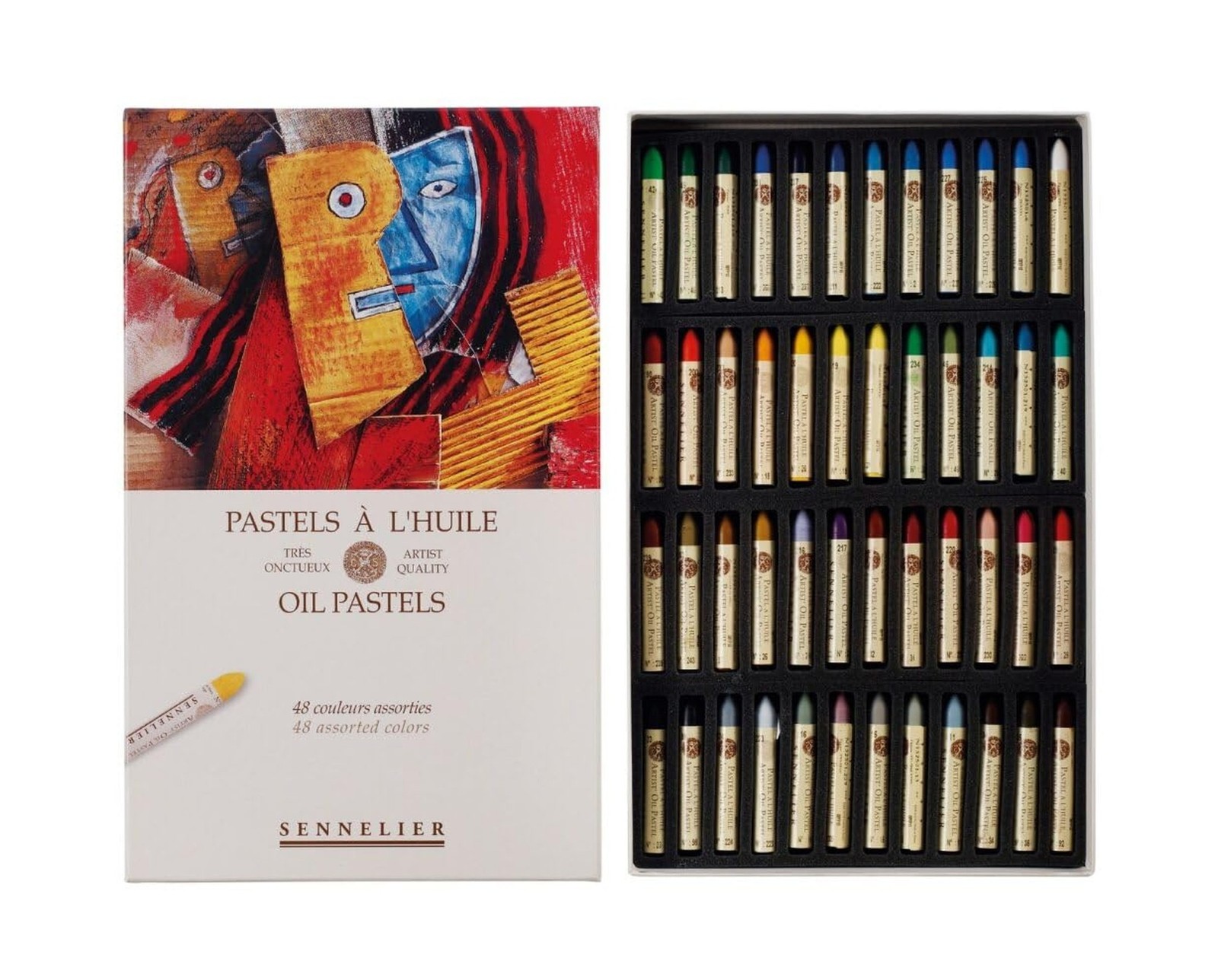 SENNELIER Oil French Pastel for Professional Artists, Introductory Set of 48 SENNELIER Oil French Pastel for Professional Artists, Introductory Set of 48