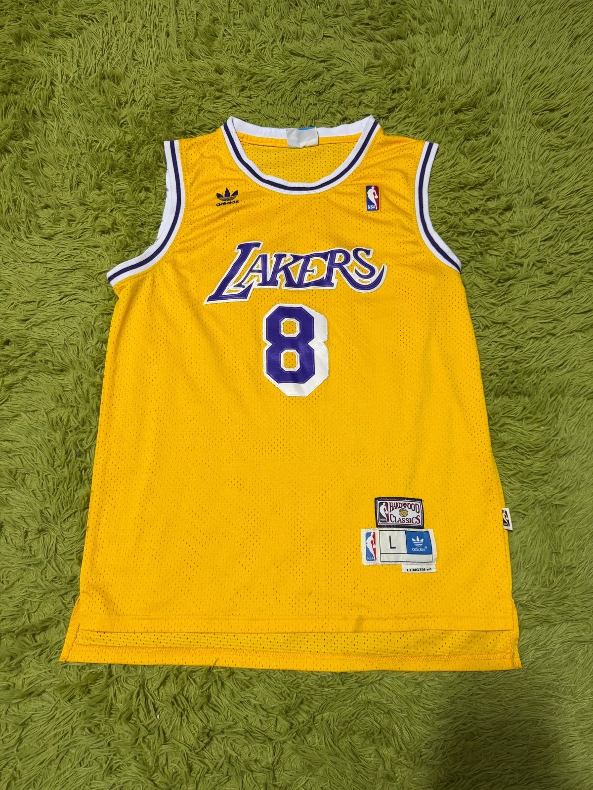 Vintage Los Angeles Lakers Kobe Bryant #8 Hardwood Classics Swingman Jersey L Vintage Los Angeles Lakers Kobe Bryant #8 Hardwood Classics Swingman Jersey L