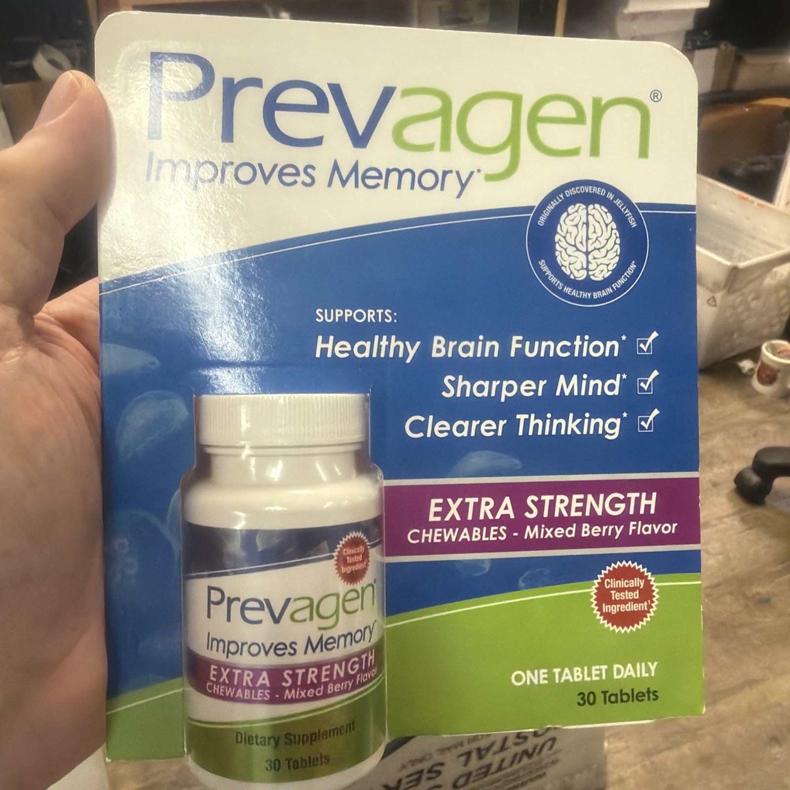 Prevagen Improves Memory Extra Strength Mixed Berry Chewable tablets - 30 Count Prevagen Improves Memory Extra Strength Mixed Berry Chewable tablets - 30 Count