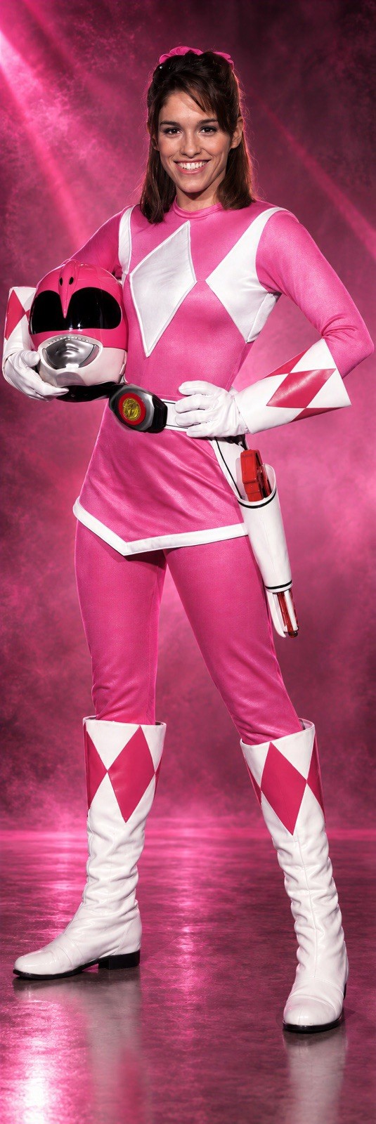 GIANT 2’X6’ VINYL BANNER - POWER RANGERS PINK RANGER KIMBERLY / AMY JO JOHNSON