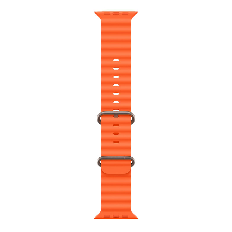 NEW Genuine Apple Watch Band - Ocean Band (49mm) - Orange - Regular, OPEN BOX NEW Genuine Apple Watch Band - Ocean Band (49mm) - Orange - Regular, OPEN BOX