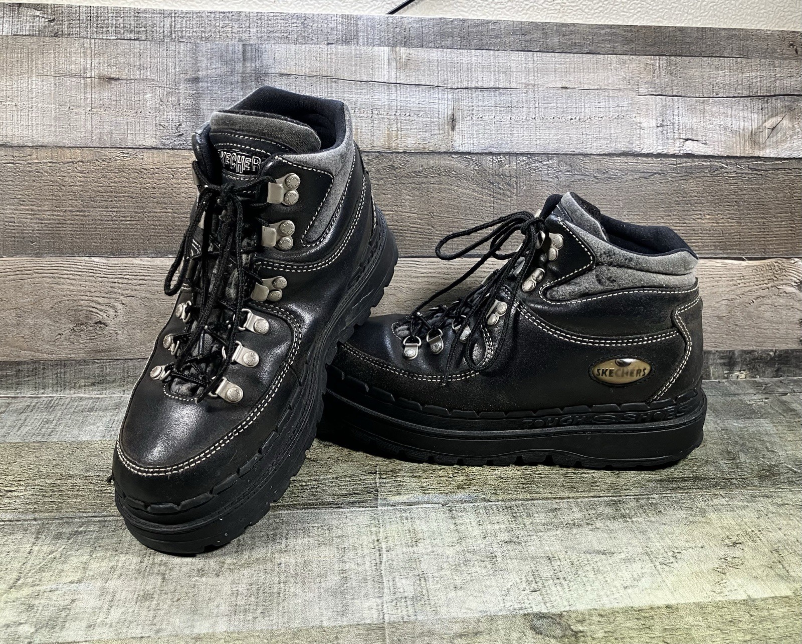 Vintage Sketchers Jammers 7930 Y2K Boots Women’s 9 Black Leather Chunky Platform Vintage Sketchers Jammers 7930 Y2K Boots Women’s 9 Black Leather Chunky Platform