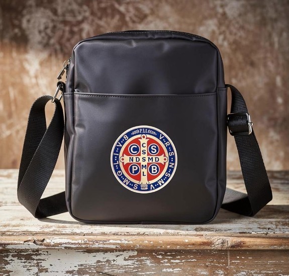 St. Benedict  Medal Catholic Crossbody Bag