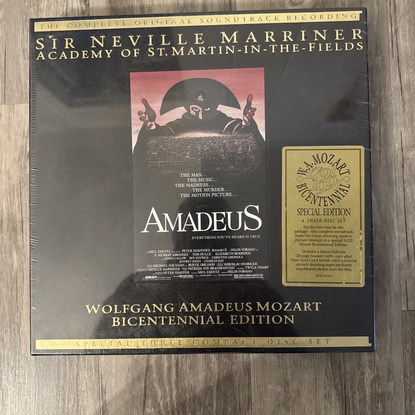 AMADEUS  (Bicentennial Edition) (Original Soundtrack) by Various (CD, 1991)New
