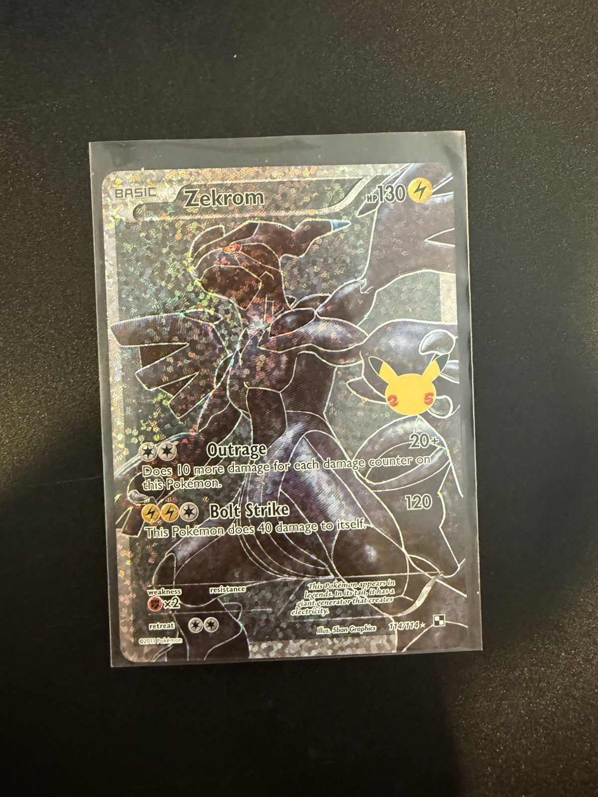 #4 Zekrom 114/114 Celebrations 2021 25th Anniversary Holo Rare Pokémon #4 Zekrom 114/114 Celebrations 2021 25th Anniversary Holo Rare Pokémon