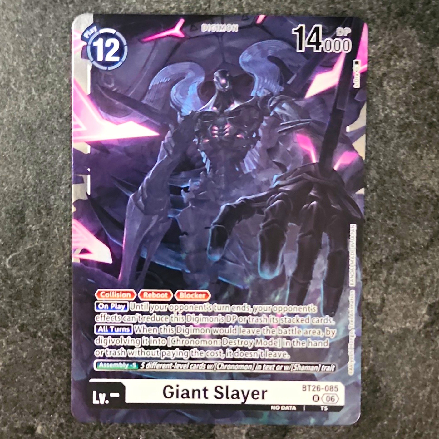 Bandai Digimon Card Game Giant Slayer BT26-085 14000 DP Cost 12 English