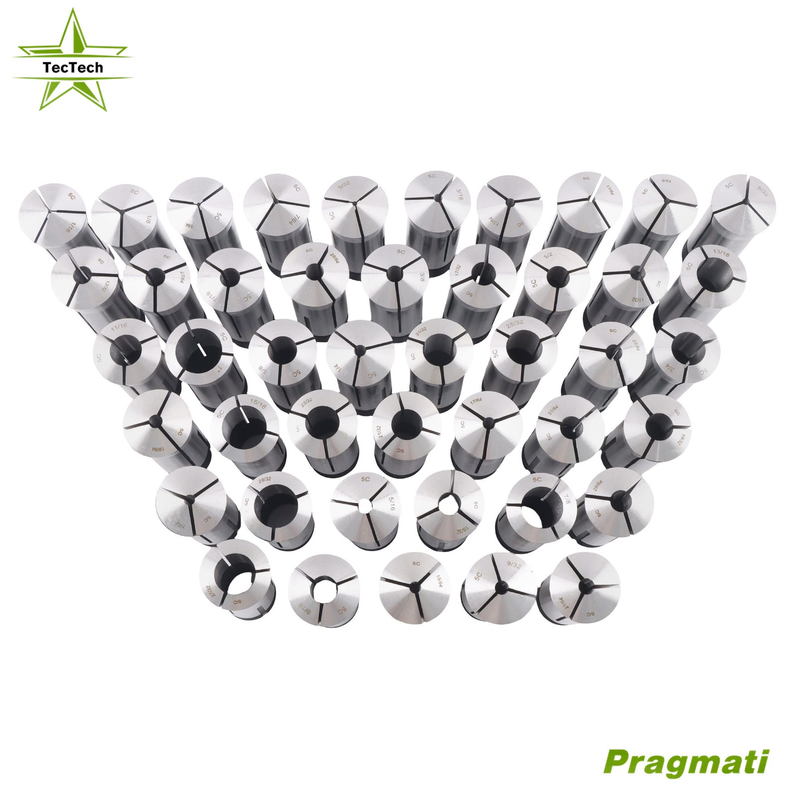 45Pcs 5C Collet Set 1/32\