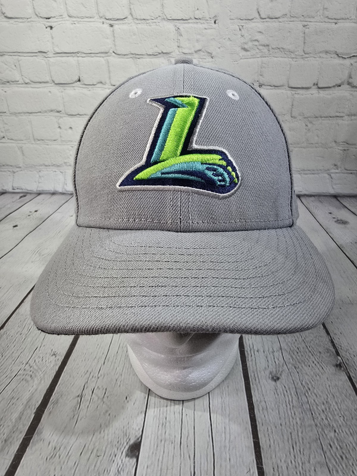 Lynchburg Hillcats Fitted Hat Cap MILB New Era 59FIFTY Gray Size 7 3/8 VGC