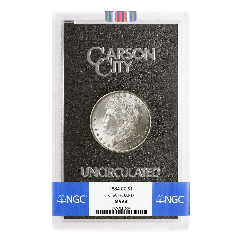 1884-CC $1 GSA Morgan Silver Dollar NGC MS64 1884-CC $1 GSA Morgan Silver Dollar NGC MS64
