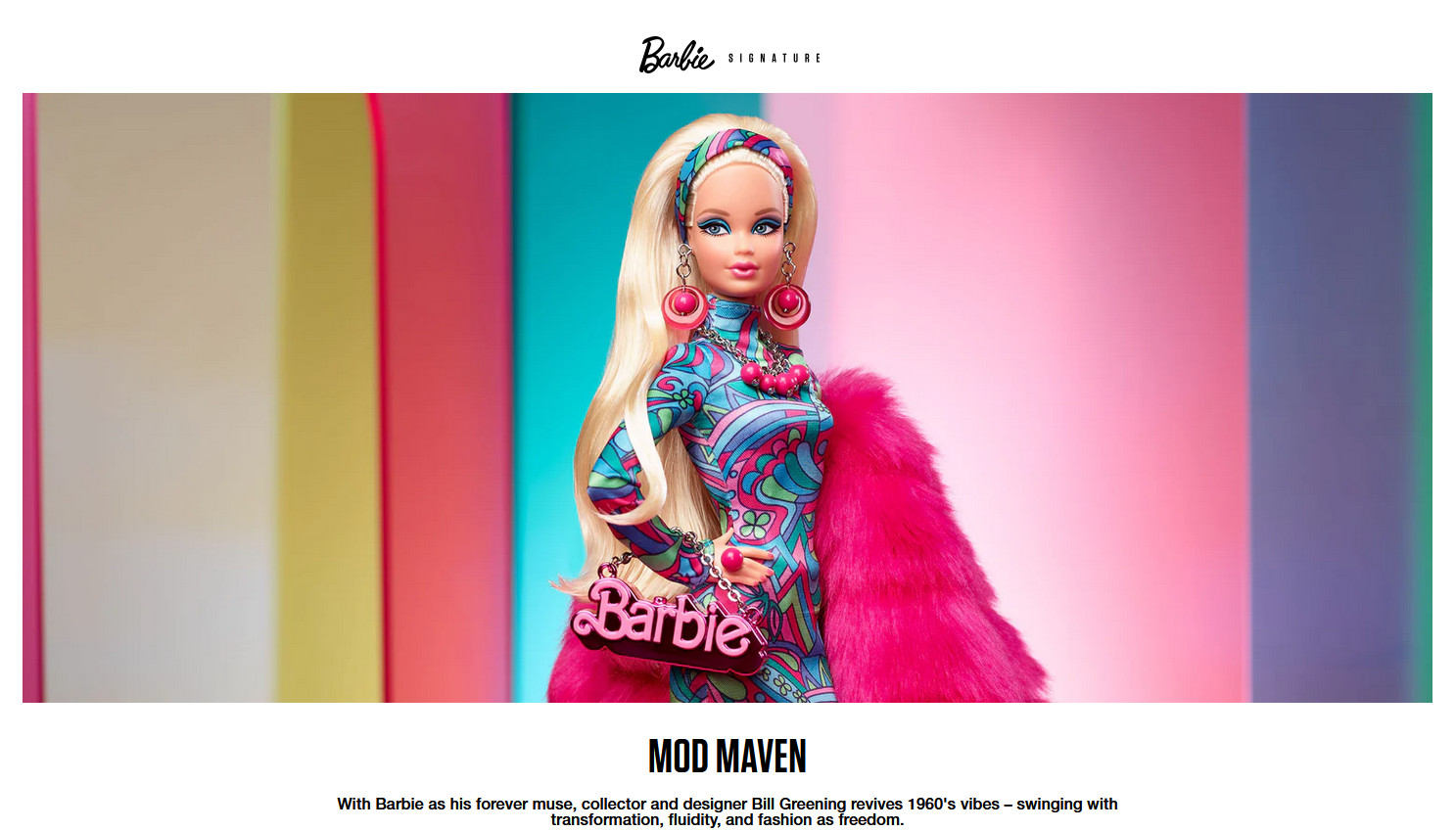 SIGNED by Bill Greening Barbie Styled By Design Doll #3 NRFB with Shipper READ