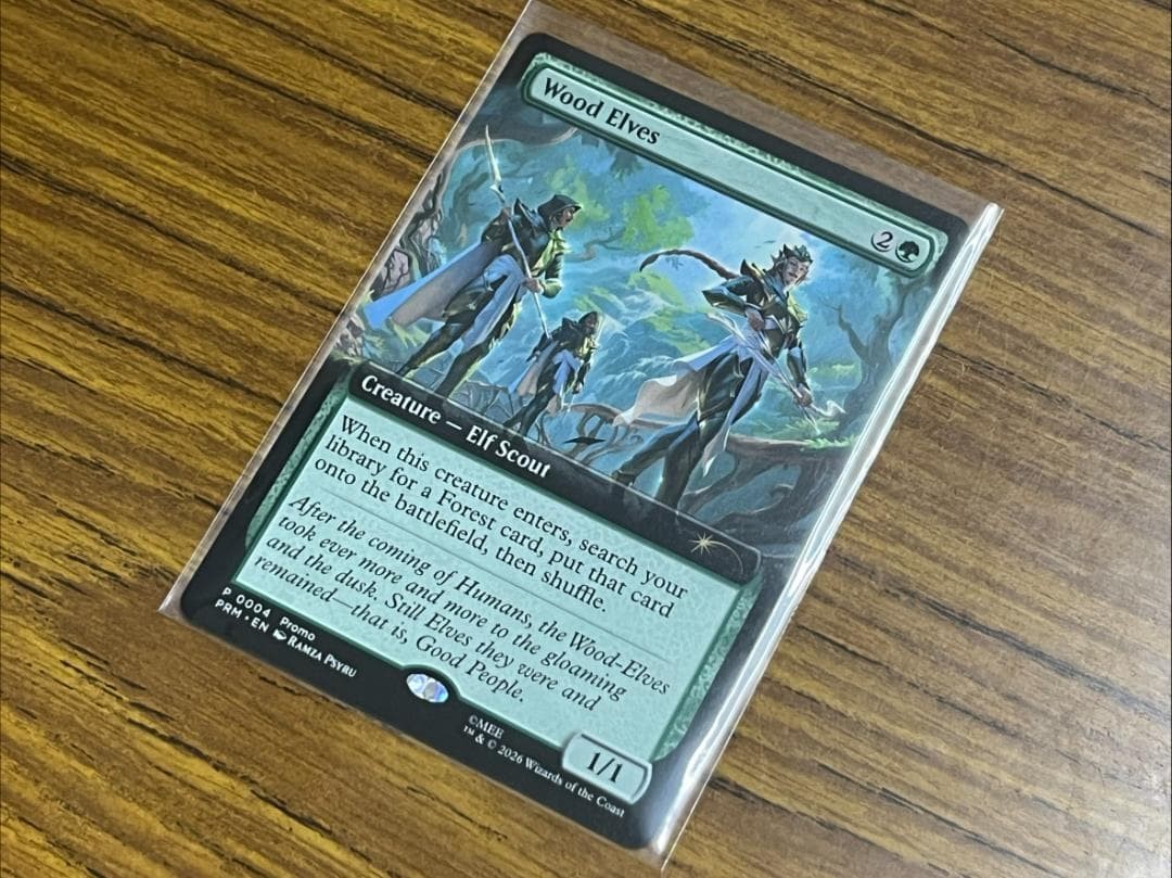 MTG Wood Elves English Borderless Promo Wood Elves