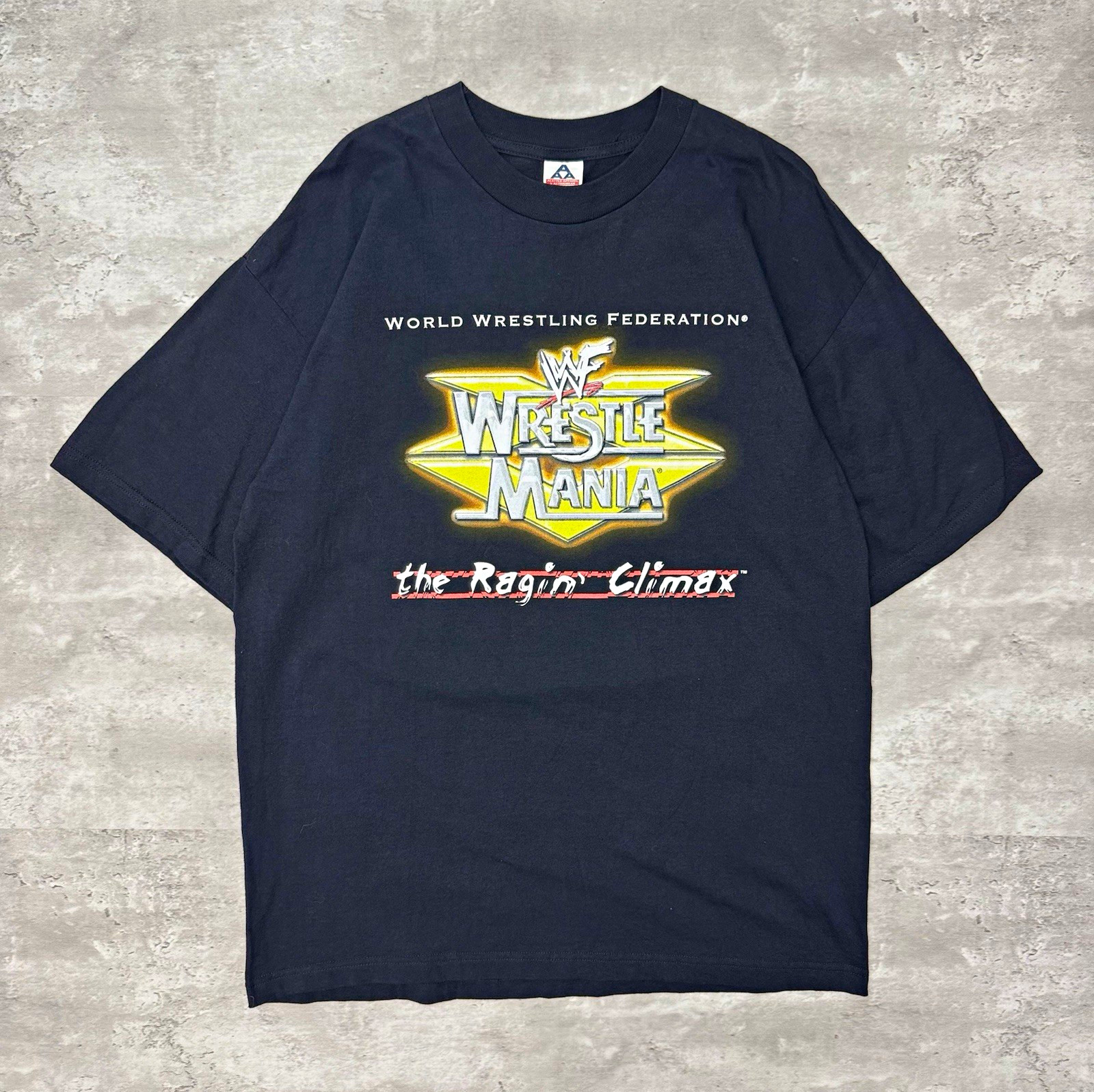 Vintage 1999 WWF WrestleMania The Ragin\' Climax Black Wrestling T-Shirt XL