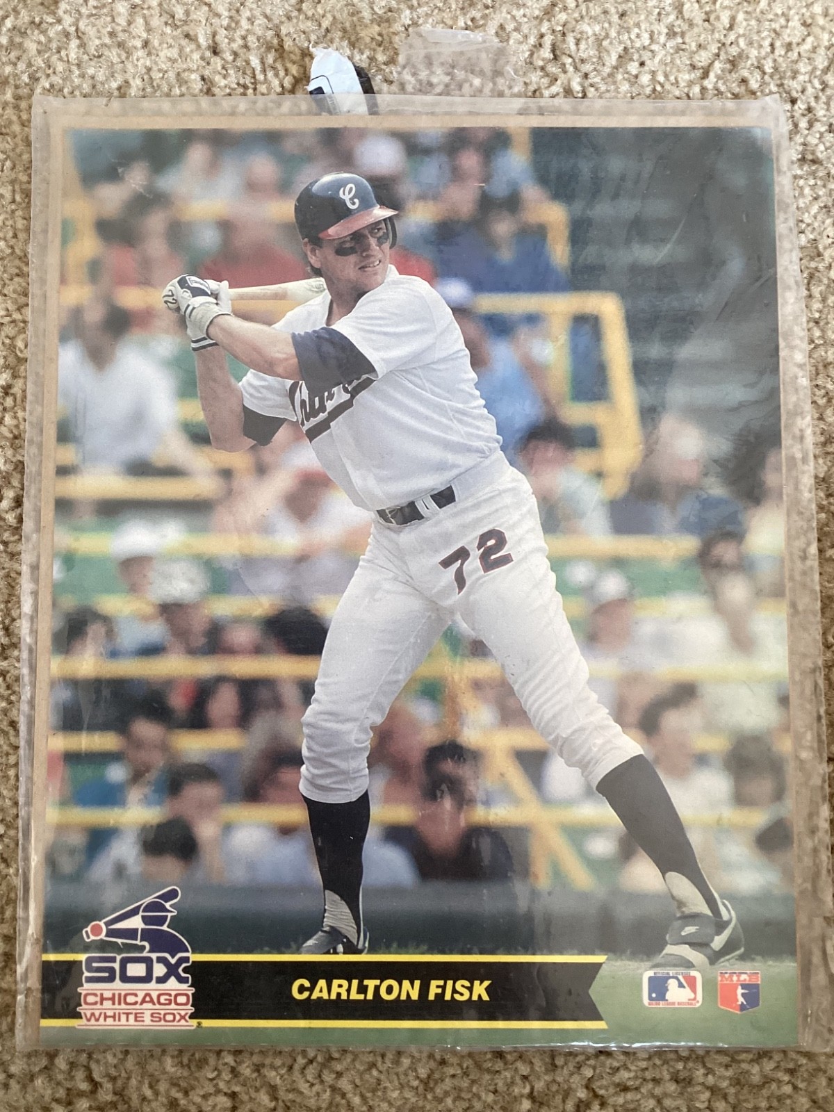 1990 MLB Baseball Action Photo Super Stars Carlton Fisk 8x10 Original Package