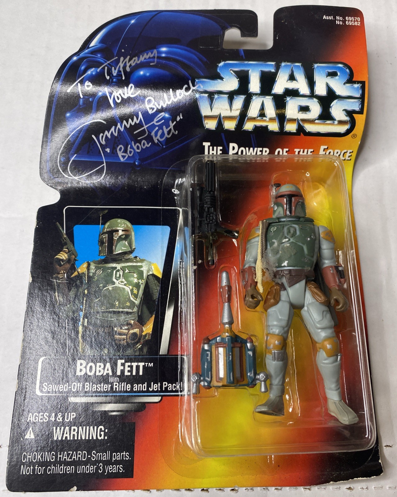 1995 Kenner STAR WARS Boba Fett 🔥 SIGNED BY Jeremy Bulloch 🔥