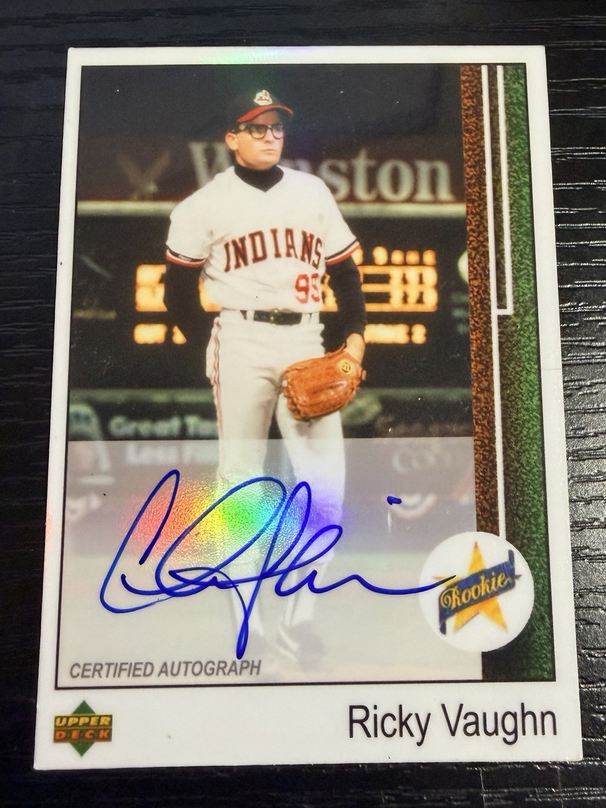 Ricky Vaughn Charlie Sheen Major League Autograph BAS Witness Auto Rookie Ricky Vaughn Charlie Sheen Major League Autograph BAS Witness Auto Rookie