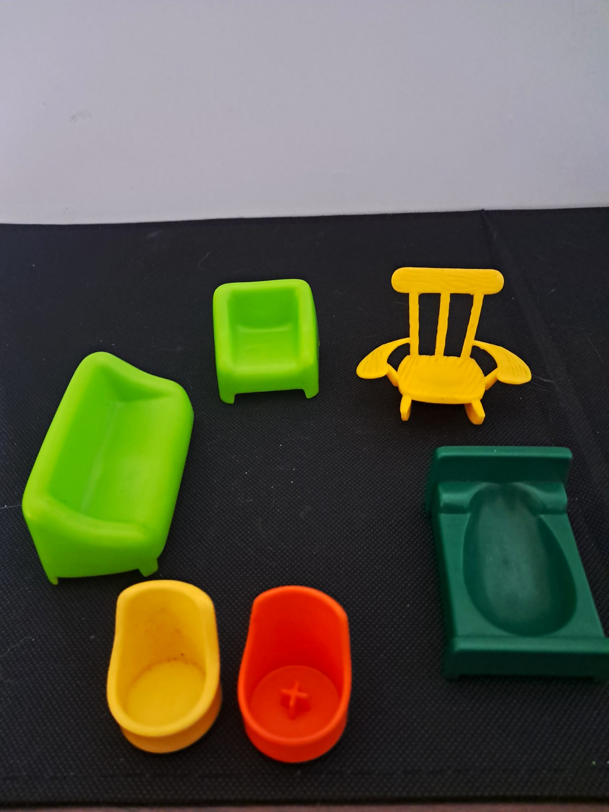 Hasbro Weebles Playskool Little People1970s Vintage Plastic Dollhouse Furniture